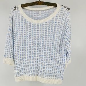 Victoria's Secret Cropped Boxy Knit Sweater Top New Womens Size XS